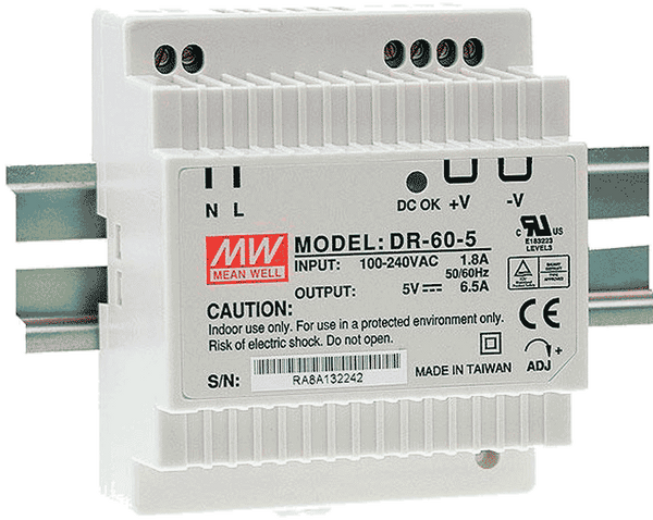 MEANWELL® DR-60 Power Supply [DR-60]