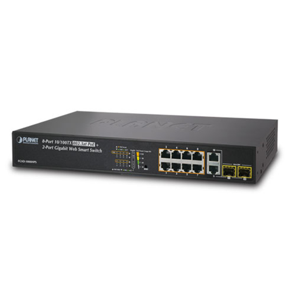 PLANET™ Manageable Switch FGSD-1008HPS High PoE Layer 2 [FGSD-1008HPS]