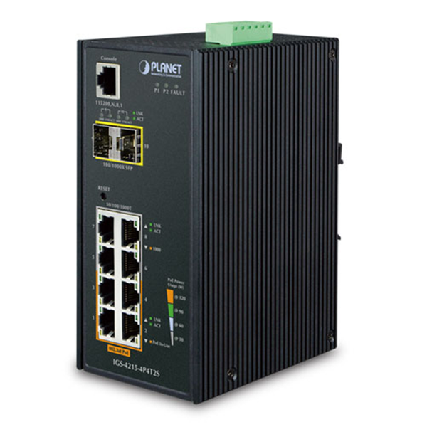 PLANET™ Industrial PoE Switch  IGS-4215-4P4T2S [IGS-4215-4P4T2S]