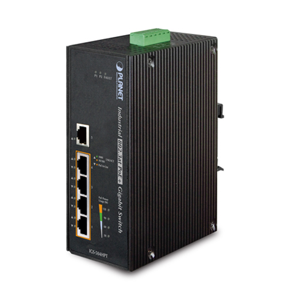 PLANET™ Industrial PoE Switch  IGS-504HPT [IGS-504HPT]