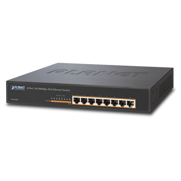 PLANET™ Switch PoE FSD-808P [FSD-808P]