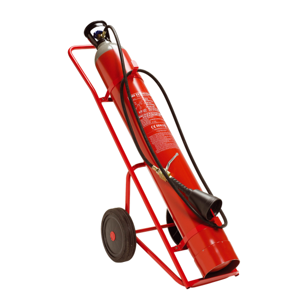 10 Kg. CO2 - 1 Bottle Extinguisher Cart [0210C]